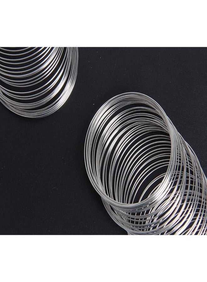 دي آي واي كرافتس تصميم حرف يدوية رقم 3، عبوة من 200 قطعة، سلك مجوهرات، سلك خرز فضي اللون لصنع أساور من الفولاذ الصلب لتغليف الأسلاك (عبوة من (تصميم رقم 3، عبوة من 200 قطعة) - Image 4